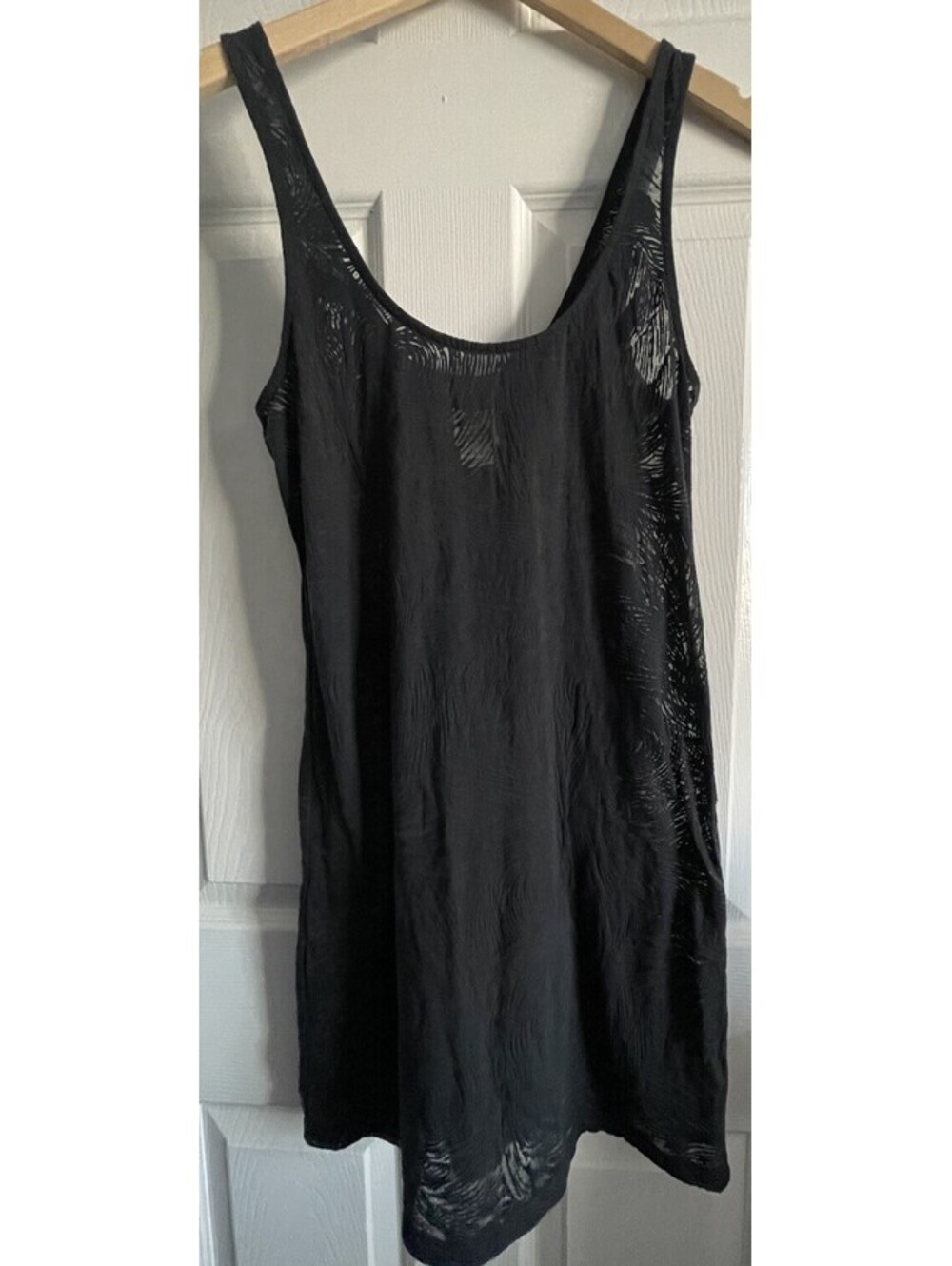 Free People Intimately Black Sheer Sleeveless Nightgown Lingerie Mini Dress S-L